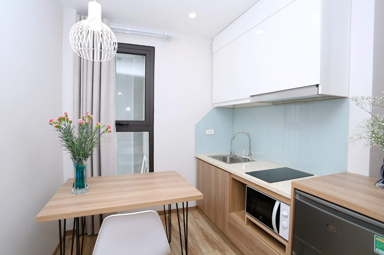 Cho thuê căn hộ dịch vụ studio giá rẻ, đầy đủ nội thất ở 12 Đào Tấn