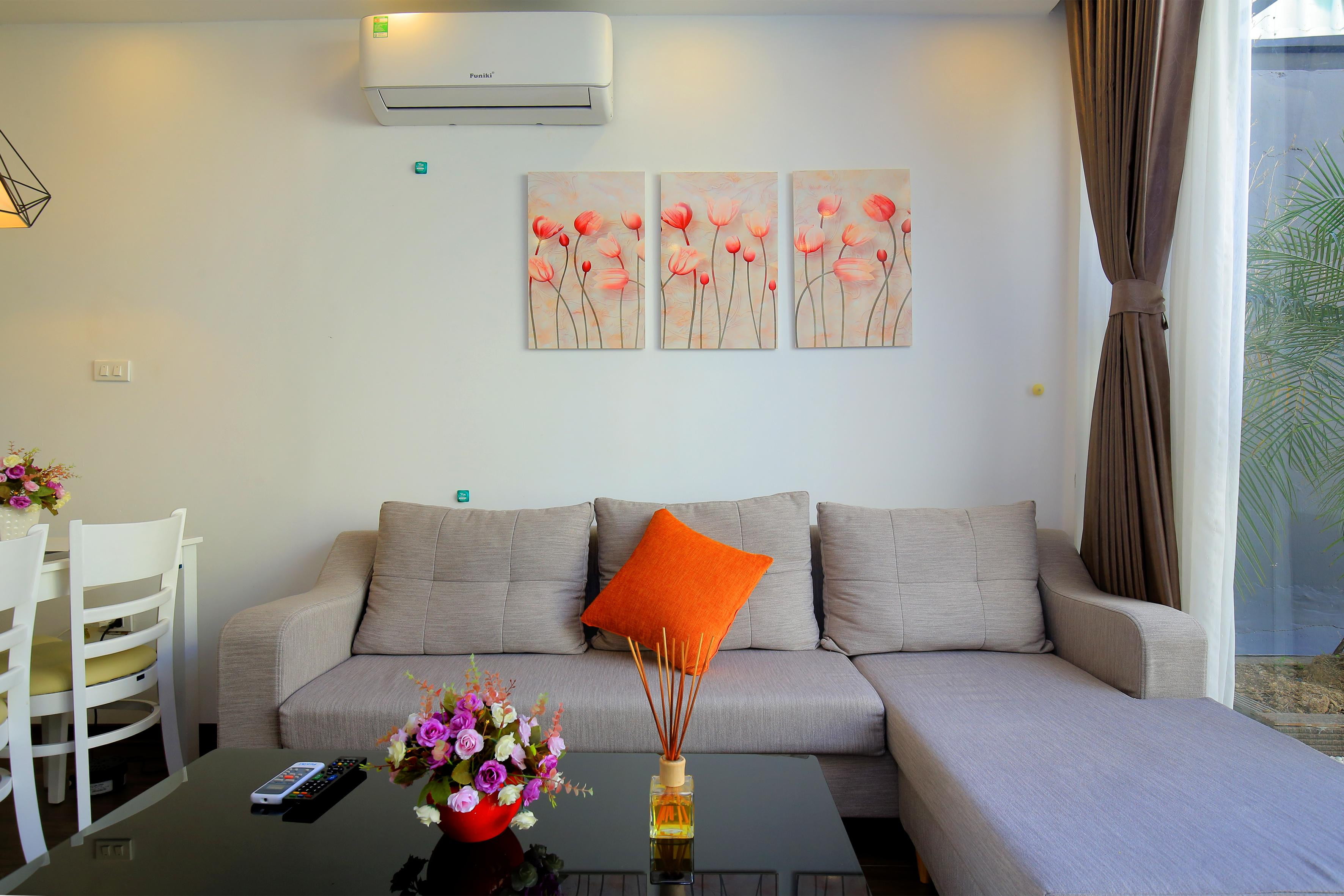 Căn hộ dịch vụ 1PN | 100m² | Garden & Koi Pond | View Lotte Liễu Giai