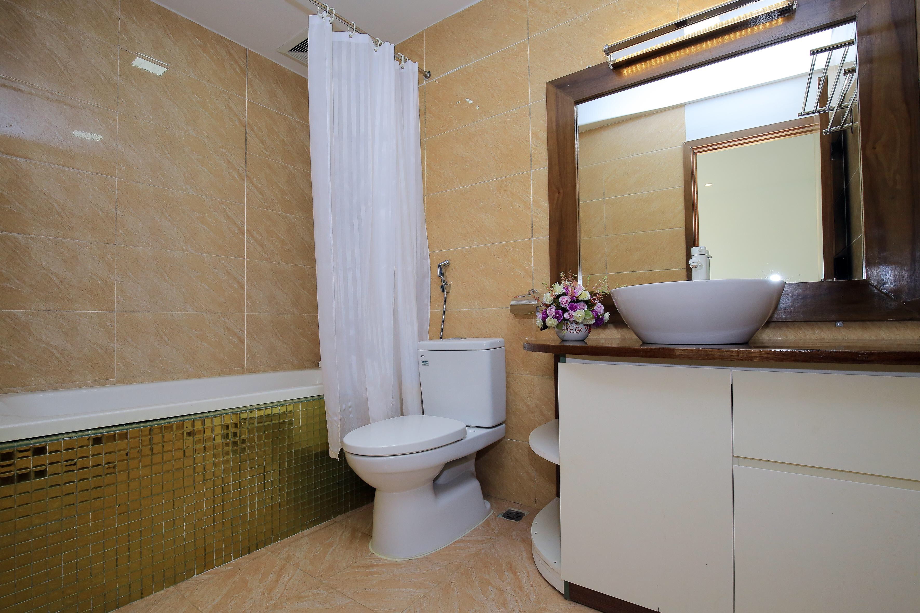 Căn hộ dịch vụ 1PN | 100m² | Garden & Koi Pond | View Lotte Liễu Giai