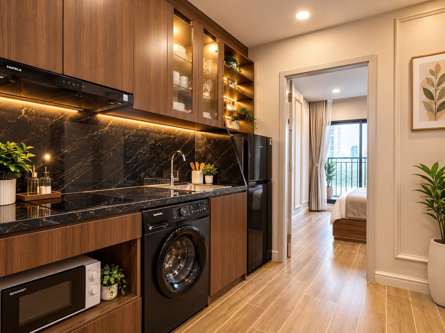 Căn hộ dịch vụ 1N1K view Hồ Tây – Ngõ 333 Âu Cơ, Tây Hồ