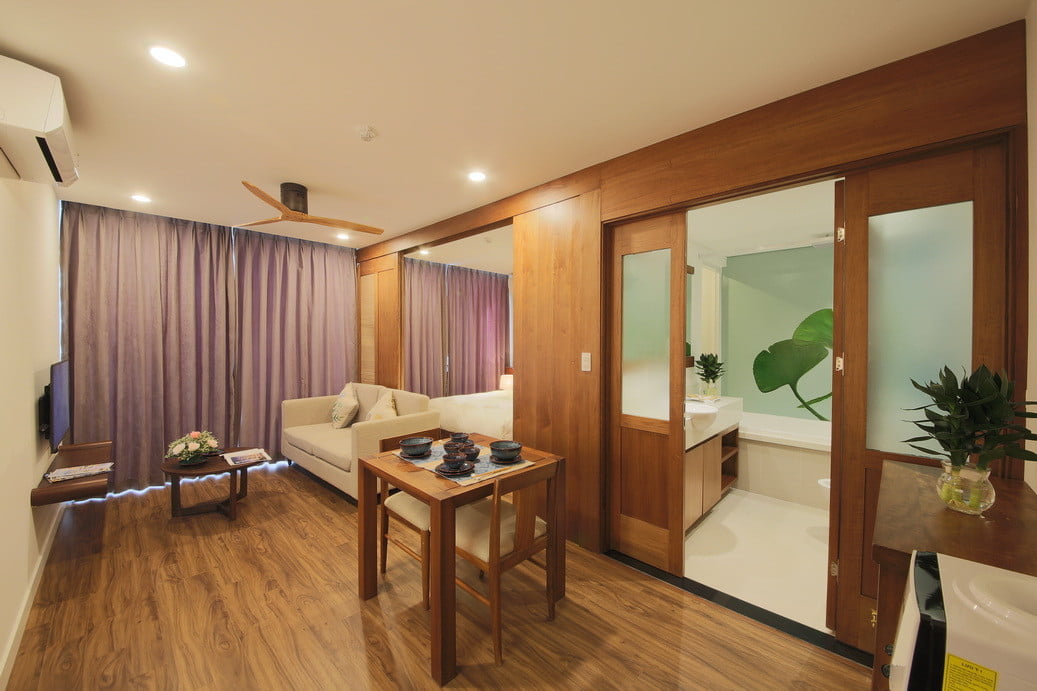 Cho thuê căn hộ dịch vụ Ba Đình, 1 phòng ngủ rộng 40m2 tại 36 Đào Tấn
