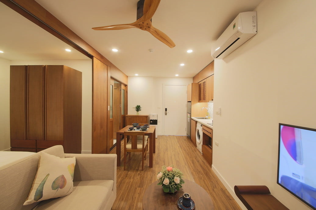 Cho thuê căn hộ dịch vụ Ba Đình, 1 phòng ngủ rộng 40m2 tại 36 Đào Tấn