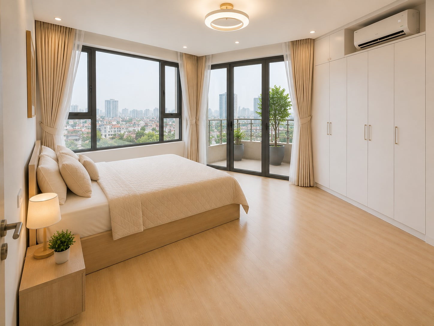 Căn hộ cao cấp 2 phòng ngủ 120m² View hồ Full tiện nghi Central Heating